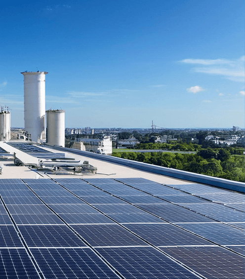 Solar Panel Photovoltaic installation on a roof, alternative electricity source