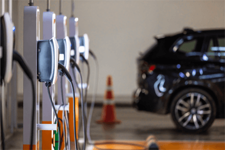 EV charging array