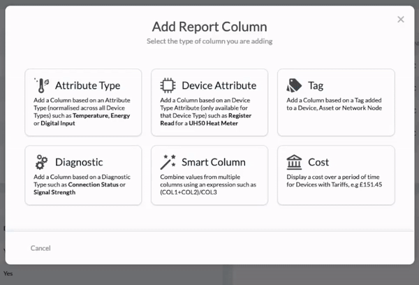 report smart column